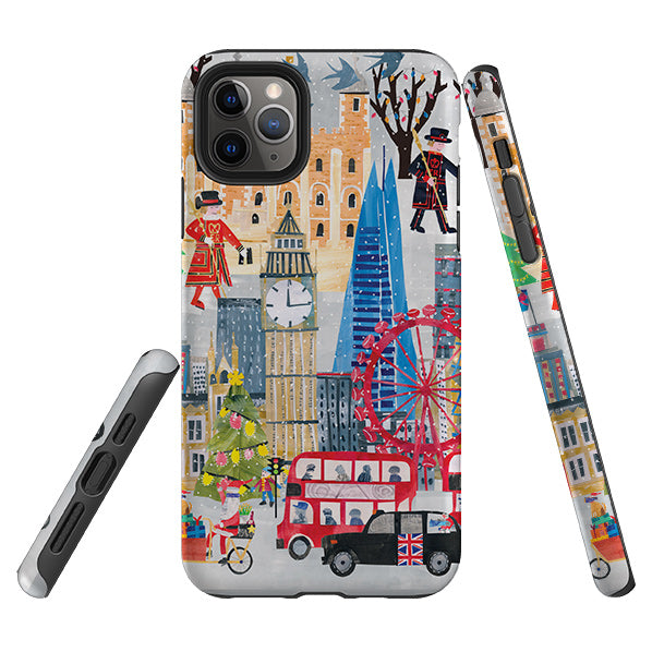iPhone Tough Case - Christmas In London By Tracey English