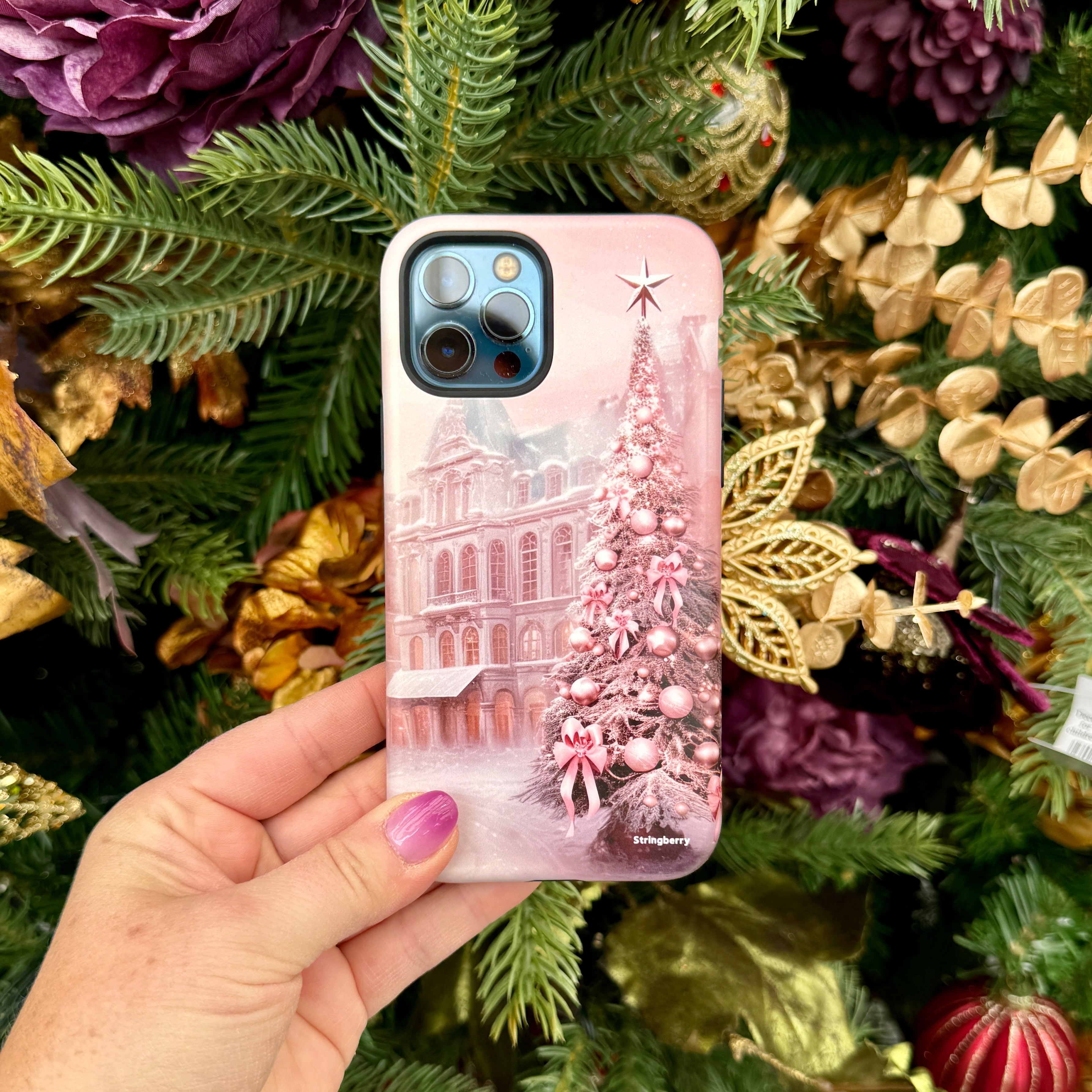 iPhone Tough Case - Pink Xmas