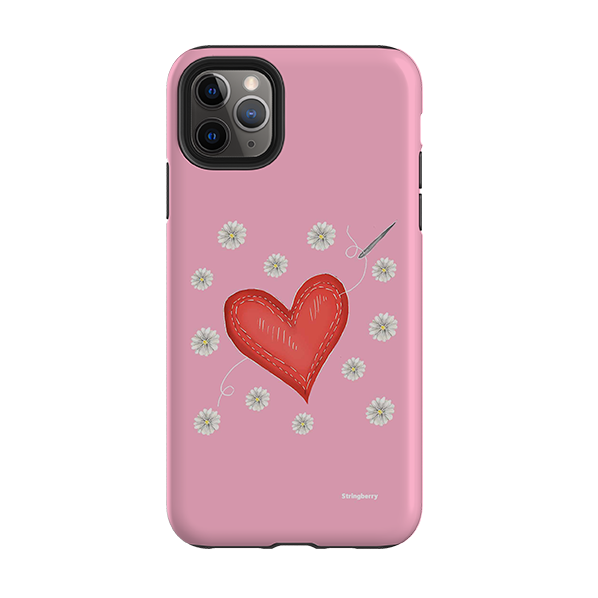 iPhone Tough Case - Love Heart Sewing By Catherine Rowe