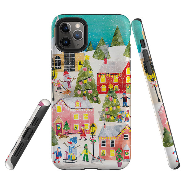 iPhone Tough Case - Winter Village By Tracey English