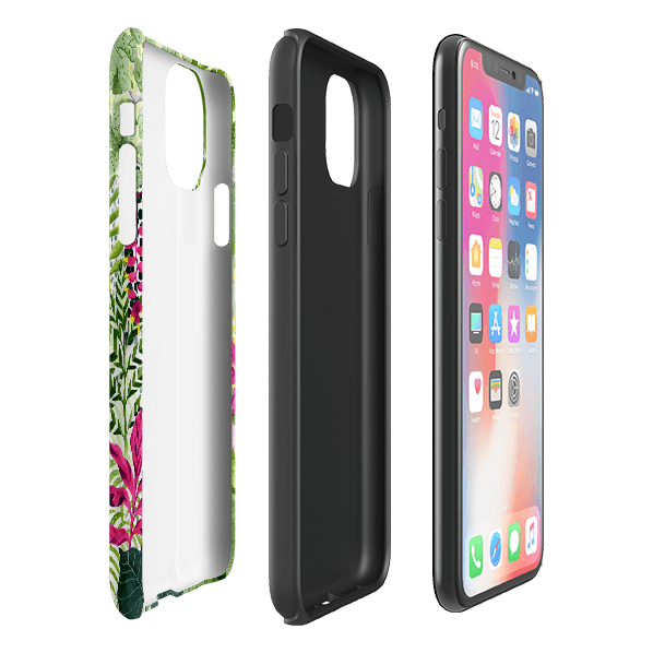 iPhone Tough Case - Pink Botanical By Bex Parkin